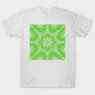 Greeen and white abstract pattern background T-Shirt